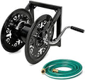 Wall Mounted Hose Reel for Outside, Garden Hose Reel with Stopper Device, Decorative Metal Water Hose Holder Wall Mount for Yard Hose Storage, Patio, Lawn, Garden and Backyard,Style A by Unknown
