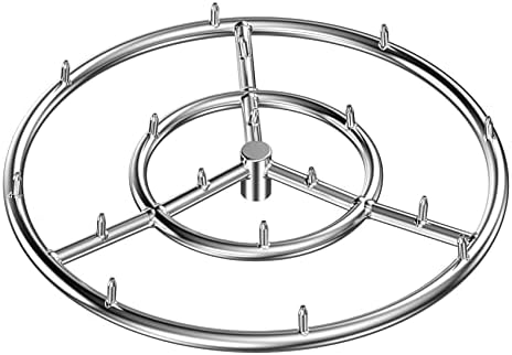Skyflame 18 Inch Round Stainless Steel Fire Pit High Flame Burner Ring by Skyflame