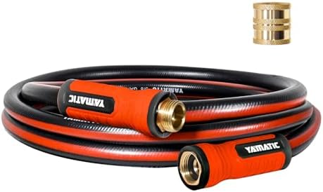 YAMATIC 15FT Flexible Garden Hose Female to Female 5/8in, Burst 300 PSI by YAMATIC
