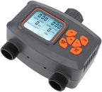 2 Outlet Hose Watering Timer 2 Zone Sprinkler Timer with Rain Sensor Automatic Irrigation Controller with G3 4 Male to G1 2 Female Adapter Horticulture Watering Timer Controller - Image 4