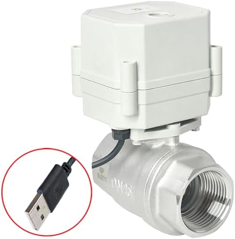 DN15 WiFi Remote Control Smart Water Valve,1/2” DC5V-DC12V Stainless steel Electric Ball Valve - Image 2