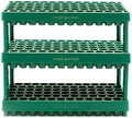 Vego garden 10" x 20" 76 Cells Seed Starter Tray Stackable Seedling Starting Germination Trays for Plants Planting Vegetables Herbs Flowers, 3 Sets by Unknown