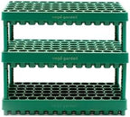 Vego garden 10" x 20" 76 Cells Seed Starter Tray Stackable Seedling Starting Germination Trays for Plants Planting Vegetables Herbs Flowers, 3 Sets by Unknown