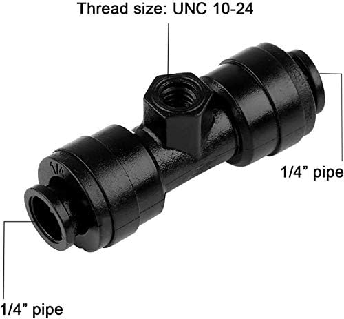 Brass Misting Nozzle, 100Pcs Brass Misting Nozzles 0.1-0.8mm For Outdoor Cooling System With 1/4" Slip-Lock Tees(0.1MM) - Image 4