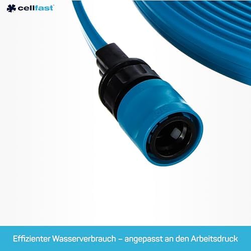 Cellfast 19-022N SPRING Irrigation Hose 3 Channel Complete with Nozzles, Uniform Hydration, UV Resistant, 1/2" 15m - Image 4