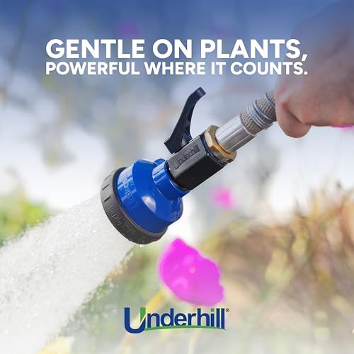 Underhill RainPro™ Gentle Spray Nozzle w/valve - Professional Soft Rain Shower Hose Nozzle with 3 Pattern Options – Unbreakable commercial quality for Gardens, Nurseries & Greenhouses - Image 6