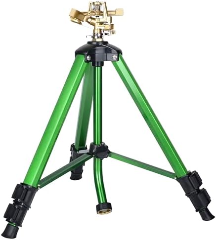 Tripod Sprinkler on Stand, Heavy Duty Impact Lawn Sprinkler 360° Coverage, Large Area Irrigation for Garden & Yard, Adjustable 16"-37" Height, Tripod Sprinkler System — 1-Pack CWS105201 - Image 5