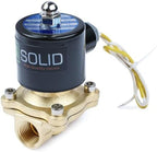 U.S. Solid 1/2" Brass Electric Solenoid Valve110VAC VITON SEAL N.C. (Air, Gas, Fuel...) - Image 2