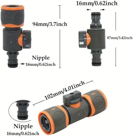 Expandable Garden Hose Repair Kit 10PCS Faucet Quick-Connect Valve Garden Water Hose Fittings Watering and Drip Irrigation System Adapter(B) - Image 4