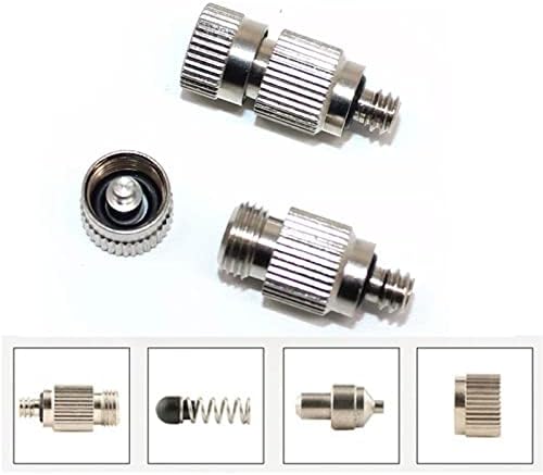 60PCS Brass Misting Nozzle, High-Pressure Fogging Spray Nozzles, Cooling Mist Replacement Heads 10/24 UNC for Outdoor Cooling Mister System, Greenhouse, Landscaping, 0.004-0.039" Orifice(0.15mm) - Image 4