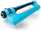 Aqua Joe Oscillating Sprinkler with Metal Ground Spike, Adjustable Spray Position Irrigator for 4000 Sq Ft Coverage Compatible with Garden Hoses - Image 2