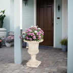 19.25' Garden Urn Planter, 19.25 Inch, Antique White - Image 2