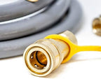 10 Feet 1/2 ID Natural Gas Hose Conversion Kit, Propane Gas Grill Quick Connect/Disconnect Hose Assembly with Adapter 1/2" Flare to 3/8" Female Flare(Measures 5/8") for Outdoor NG/Propane Appliance - Image 6