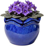 Ceramic Self-Watering African Violet Pots for Indoor Plants by krayceSerenya