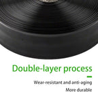 Thickened Flat Soaker Hose, Heavy Duty Double Layer Watering Hoses, Save 80% Water, Flexible Leakproof, Drip Irrigation Tubing for Garden Beds and Lawns 100m 4.5inches - Image 3