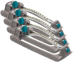 Gilmour Adjustable Rectangular Lawn-Sprinkler, Water Sprinkler for Large Area Coverage, Hose_Sprinkler for Lawn and Garden, Gray (Pack of 4) by Gilmour
