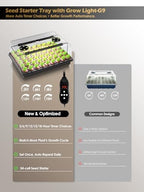 54-Cell Seed Starter Tray with Full Spectrum Grow Light (3) - Image 2