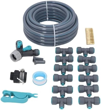 AYNEFY Automatic Drip Irrigation System, 10m PVC PE ABS Garden Watering System with Adjustable Spray Heads, 3 Watering Modes, Easy Setup for Home Gardeners Lawn Greenhouse Yard - Image 2