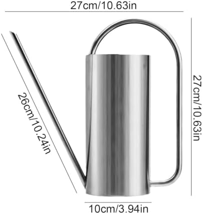 Long Spout Watering Can, Stainless Steel Gardening Kettle with Indoor Plant - Image 5