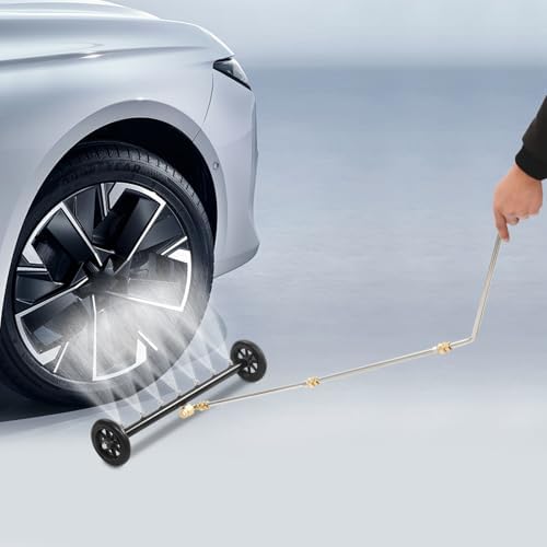 2-in-1 undercarriage Pressure Washer Attachment,22 Inch Pressure Washer Water Broom with 7 Nozzles,Under Car Washer Cleaner with 3 Pieces Extension Wand,4000 PSI for Cars, Trucks, Driveways(Black) - Image 3