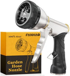 FANHAO Garden Hose Nozzle Heavy Duty, Metal Water Hose Sprayer, Leakproof by FANHAO