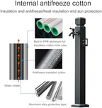 Vertical Garden Water Column, Outdoor Faucet with Double Outlet and Spray Gun, Decorative Water Fountain for Yard, Hose Stand - Image 4
