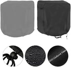 for heavy-duty 600D Oxford Garden Hose Reel Cover, Waterproof and Dustproof Protective Case with Inner PU Coating, for custom Fit for 60x45x60cm Wall-Mounted Retractable Hose Reels(Gray) - Image 3
