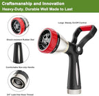 FANHAO Fireman Style Garden Hose Nozzle Heavy Duty Metal, 8 Spray Patterns - Image 4