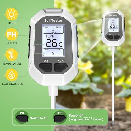YAMRON 4-in-1 Soil Moisture Meter Digital Plant for Indoor ＆ Outdoor Plants - Image 2