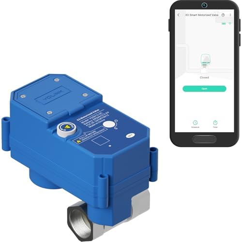 NSF Certified YoLink X3 Smart 3/4" Motorized Stainless Steel Ball Valve, LoRa Long-Range, 10-Year Battery, D2D Offline with Leak Sensors, Alexa/IFTTT/Home Assistant, Hub Required – YS5012 by YoLink