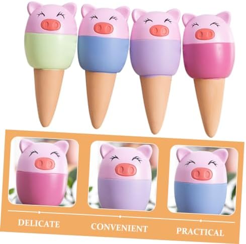 KESYOO 4pcs Terracotta Self Watering Spikes for Plants, Pig Shape - Image 6