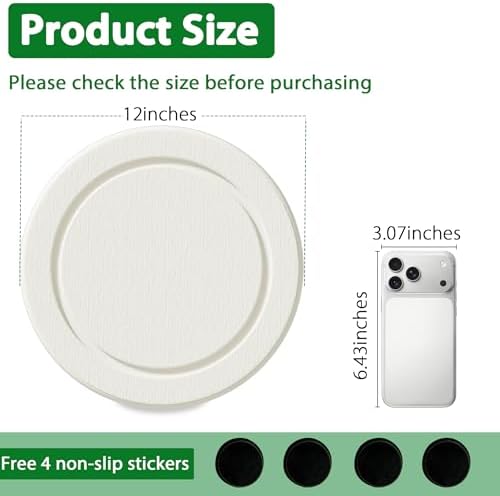 Diatomaceous Earth Plant Saucer, Round Pot Saucers, 2 Pcs 12 Inch - Image 2