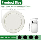 Diatomaceous Earth Plant Saucer, Round Pot Saucers, 2 Pcs 12 Inch - Image 2