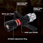 COYEUX High Pressure Fireman's Spray Nozzle, Nozzle Hose Sprayer, Heavy Duty Metal Hose Sprayer, for Cleaning, Watering Garden Street, Washing Cars, Extinguishing - Image 2