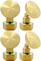 Misting Nozzle,Heavy Duty Garden Hose Mister Nozzle, Adjustable Water Spray Pattern From Powerful Jet To Mist,Ideal For Misting Delicate Plants (8-Hole, 4) by VANPET