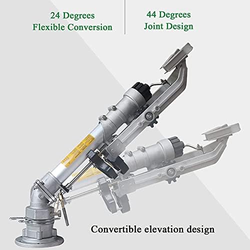 Impact Sprinkler, Farm Irrigation Spray Gun, Rotary 29-57M Large-Area Watering Spray, with Replacement Nozzle Set - Image 5