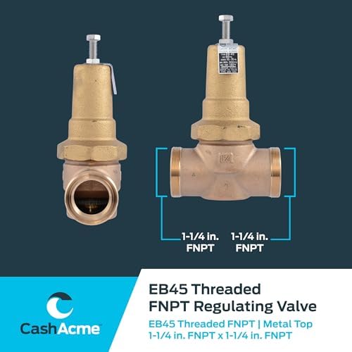 Cash Acme EB45 Pressure Regulating Valve, 1-1/4 Inch NPT Threaded, Metal Top, 60 PSI, PVA35M-DTH-60 - Image 5