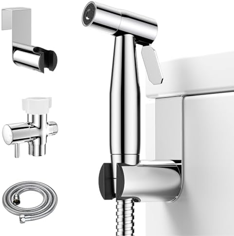 Arofa Handheld Bidet Sprayer, Bidet Attachment for Toilet, Chrome by AROFA