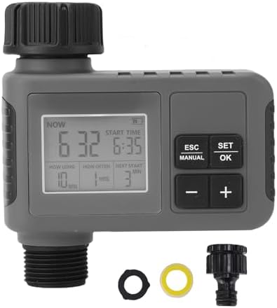 Digital Hose Timer, Programmable Water Timer with Rain Delay, Manual & Automatic Irrigation, Ideal for Lawn, Yard, Pool & Greenhouse - Image 6