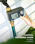 RAINPOINT Sprinkler Hose Timer with 2 Way Heavy Duty Metal Hose Splitter Programmable Watering Timer and 3/4 Inch GHT Y Spigot Splitter with Shut Off Valves for Faucet and Drip Irrigation - Image 7