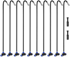 M METERXITY 1-Set Brass Misting Nozzles Tees, 20in/50cm Tube Len 3-in-1(Dripping, Spraying, Shutoff) Adjustable Copper Water Misters Sprayer for 0.31"/8mm Tubing Irrigation [Silver Tone/Black] by MMETERXITY
