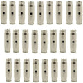 25pcs Nickel Plated Brass Push to Connect Fitting For High Pressure Up to1740 psi Misting System, Misting Coupling Slip Lock (One Hole), 3/8" Tube OD, Straight Union by Legines