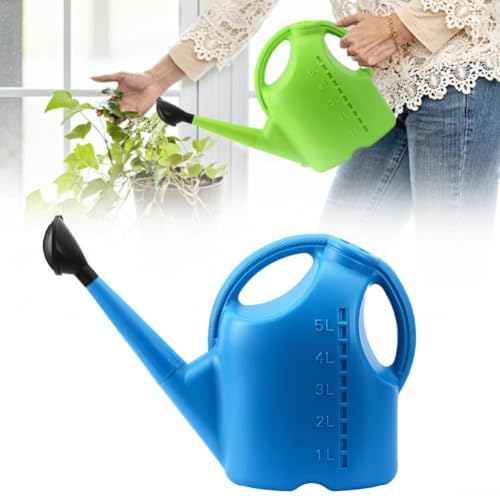Large Watering Can 2 Gallon 5L Plastic Garden Watering Can with - Image 3