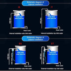 1/2" Fully automatic water level control valve Water Tank Water Level Float Valve Water Level Controller(WHITE_IT) - Image 3