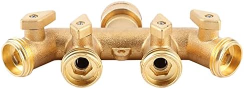 Zopsc 4 Way Brass Hose Splitter for Garden Faucet - Image 3
