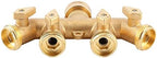 Brass 4-Way Garden Hose Splitter Ball Valve Water Faucet Connector Adapter for Irrigation - Image 5
