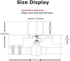 Upgrade Zigbee 3.0 Smart Water Valve Shutoff Reinforced Mounting Arm Durable Metal Gear (TUYA/SmartThings Hub), Alexa/Google Compatible, 2.4 GHz, Motorized Ball Valve Actuator - Image 3