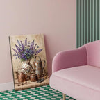 Purple Wildflowers Copper Kettle Art (Wrapped Canvas,24x36inch) - Image 4