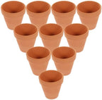 PartyKindom 10pcs Flower Pots Red Pottery with Drainage Holes by PartyKindom