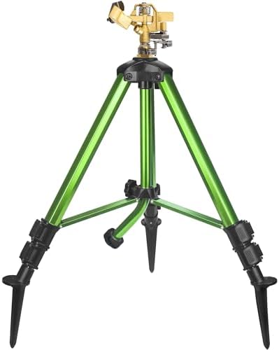 Triumpeek Impact Sprinkler on Tripod Base with Stakes, 1 Count by SpreadtheJoy
